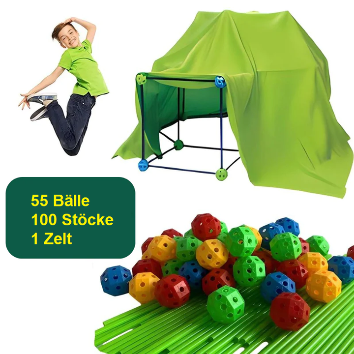 Lisslune | Children's playhouse kit - Plug-in system made of ABS plastic - For children aged 3 and up