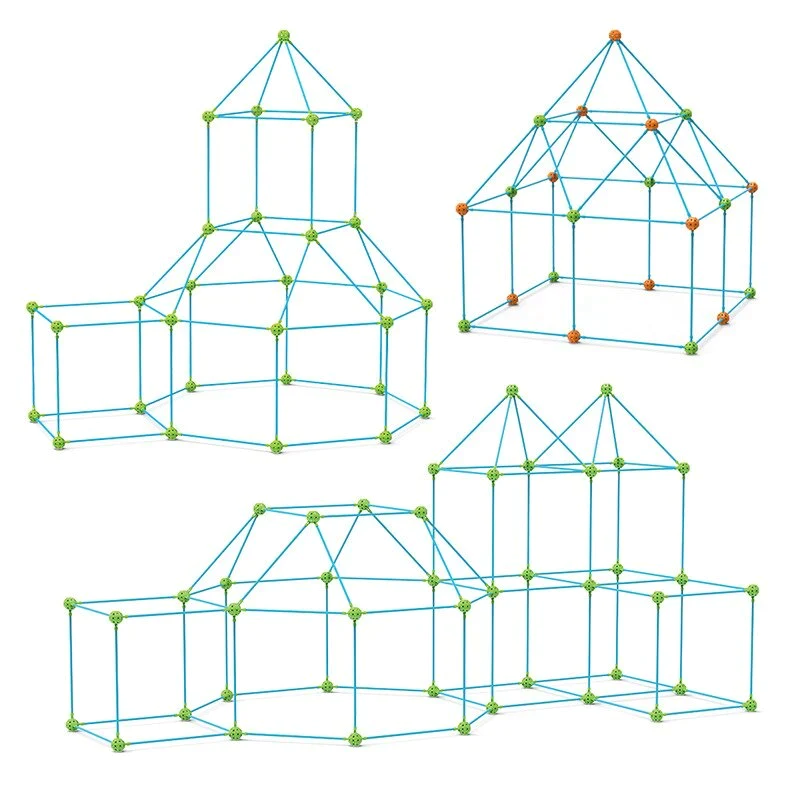Lisslune | Children's playhouse kit - Plug-in system made of ABS plastic - For children aged 3 and up