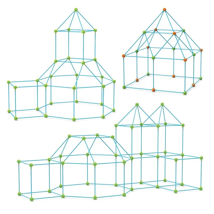 Lisslune | Children's playhouse kit - Plug-in system made of ABS plastic - For children aged 3 and up