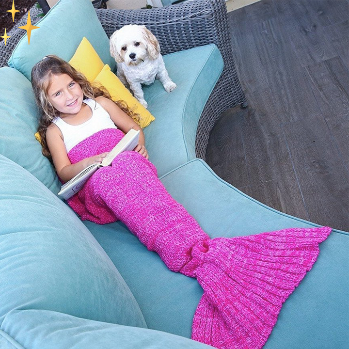 Lisslune | Warm Crocheted Mermaid Tail Blanket - MermaidDreams