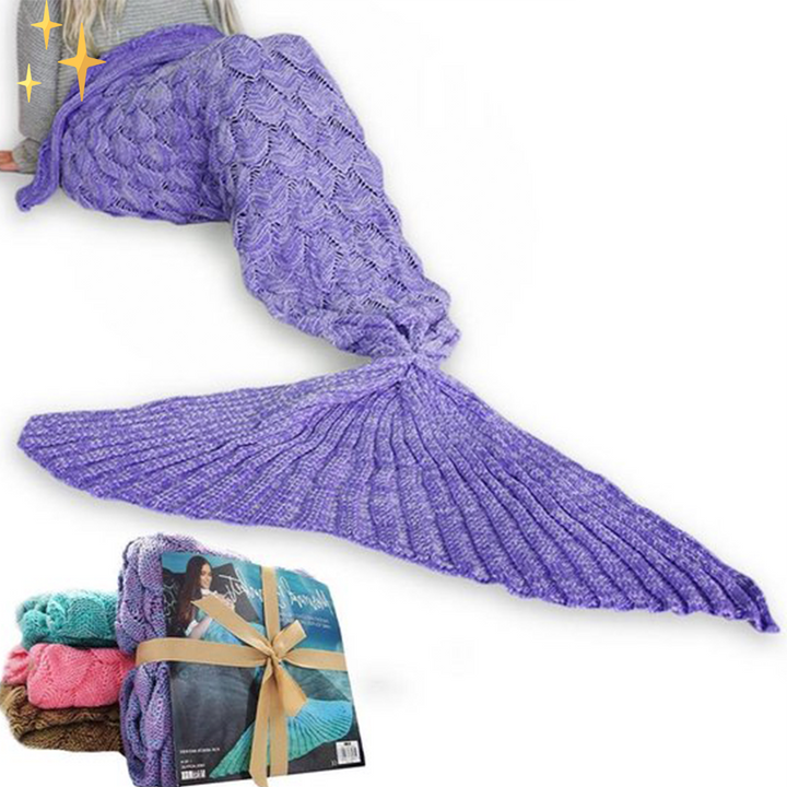 Lisslune | Warm Crocheted Mermaid Tail Blanket - MermaidDreams