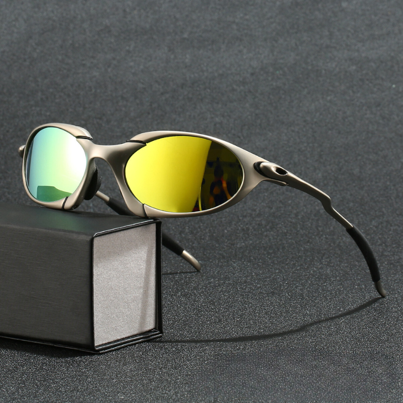 Lisslune | Men’s Sport Polarised Sunglasses – UV Protection with Lightweight Metal Frame