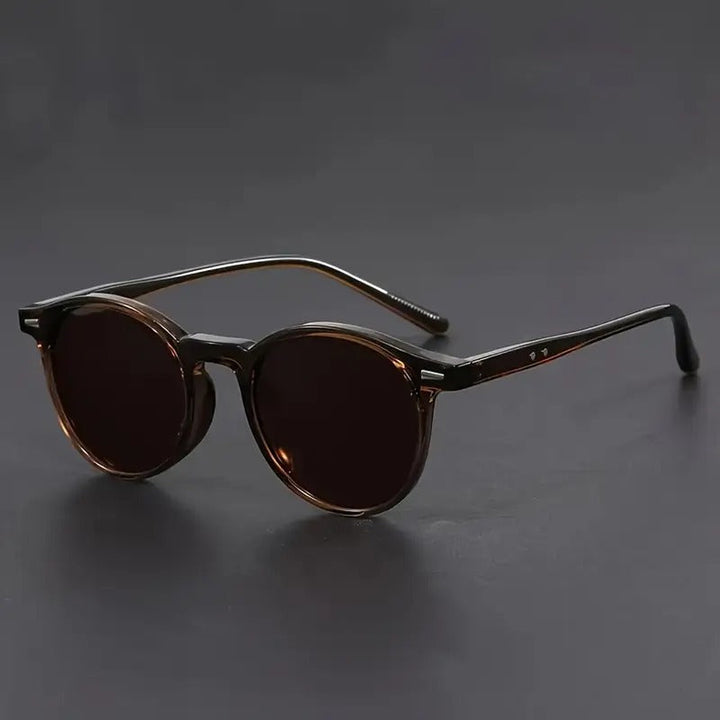 Lisslune | Men's Sunglasses RetroView – Round Tortoiseshell Glasses with Lightweight Frame