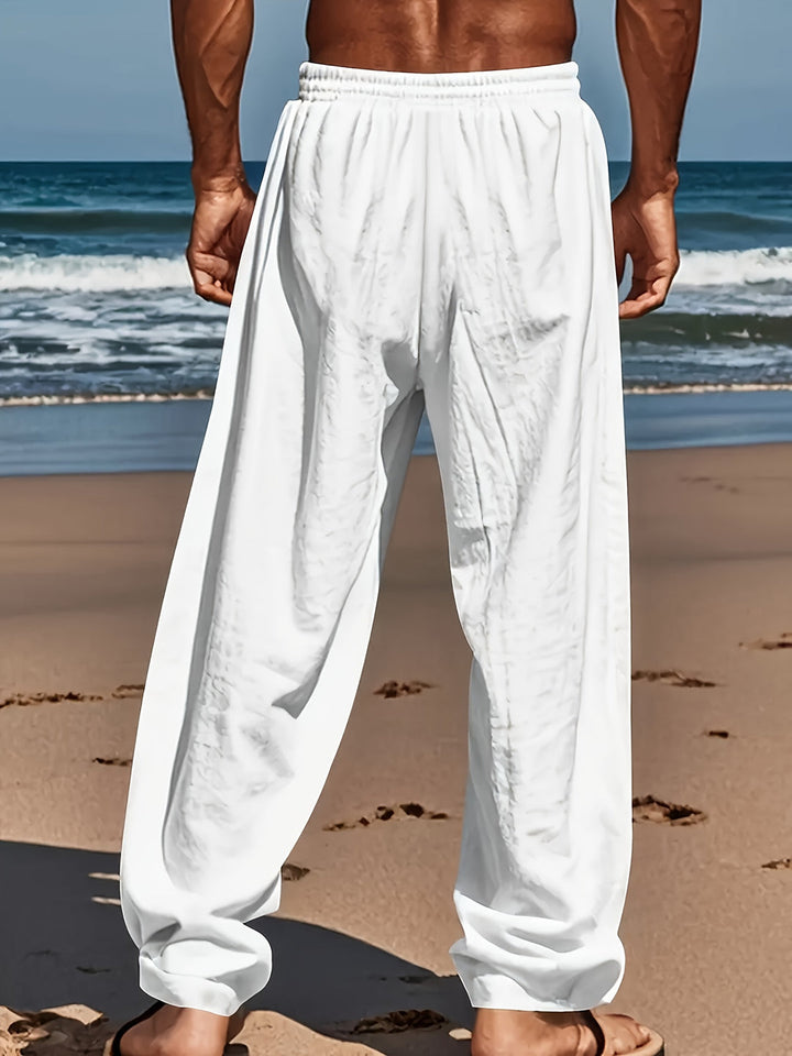 Lisslune | Men's Pants LinenBreeze – Breathable, Adjustable, and Casual Comfort