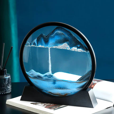 Lisslune | Royaleva Moving Sand Art Sculpture - LED Calming Desk Decoration