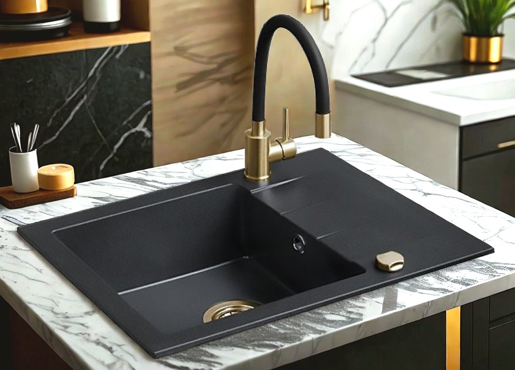 Lisslune | HF-5966 Gold Stand Kitchen Faucet – Modern Design and Ultimate Comfort!