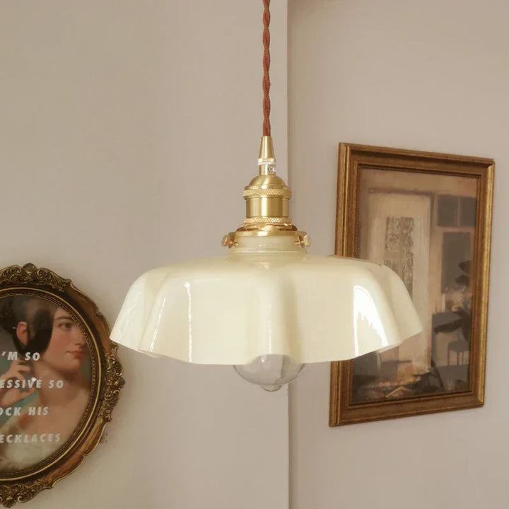 Lisslune | French Brass Hanging Lamp - BrassChic
