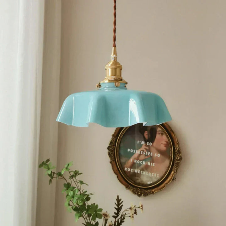 Lisslune | French Brass Hanging Lamp - BrassChic