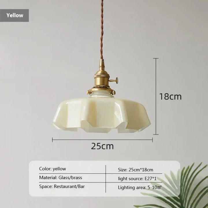 Lisslune | French Brass Hanging Lamp - BrassChic