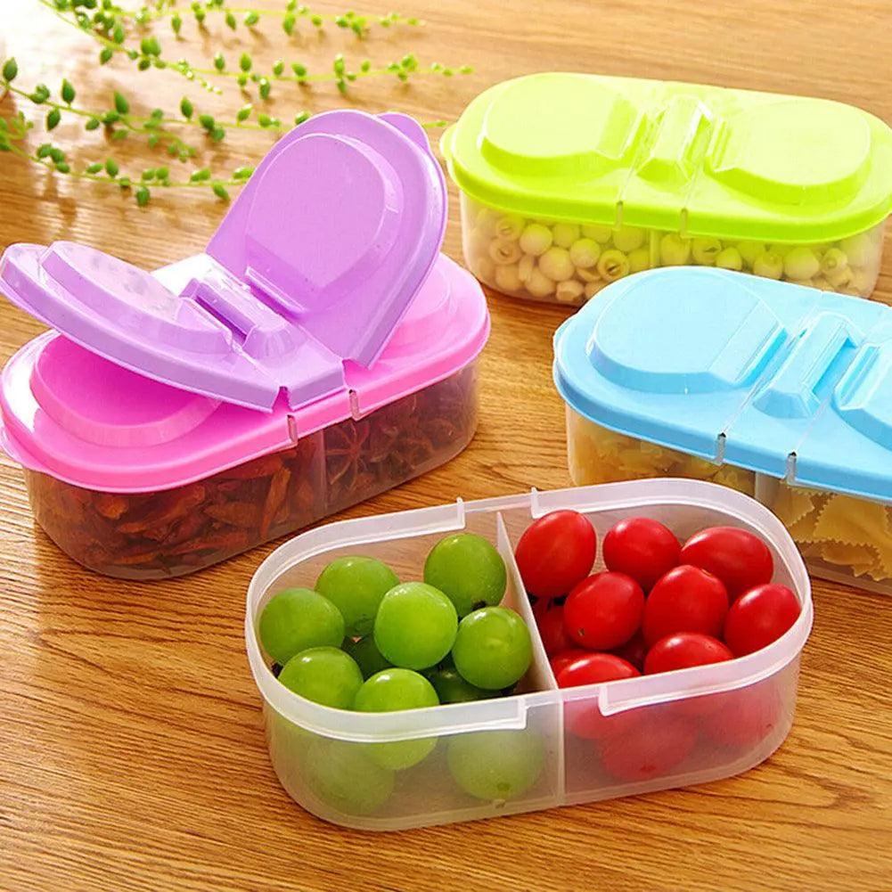 Lisslune | Dual Compartment Kitchen Storage Organizer for Fresh Food Storage