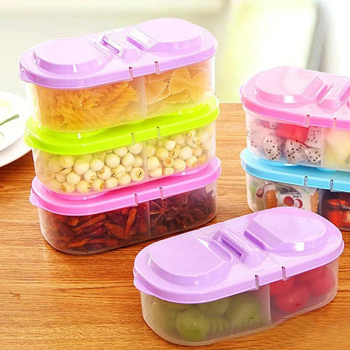Lisslune | Dual Compartment Kitchen Storage Organizer for Fresh Food Storage