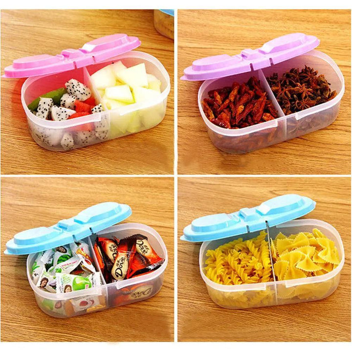 Lisslune | Dual Compartment Kitchen Storage Organizer for Fresh Food Storage