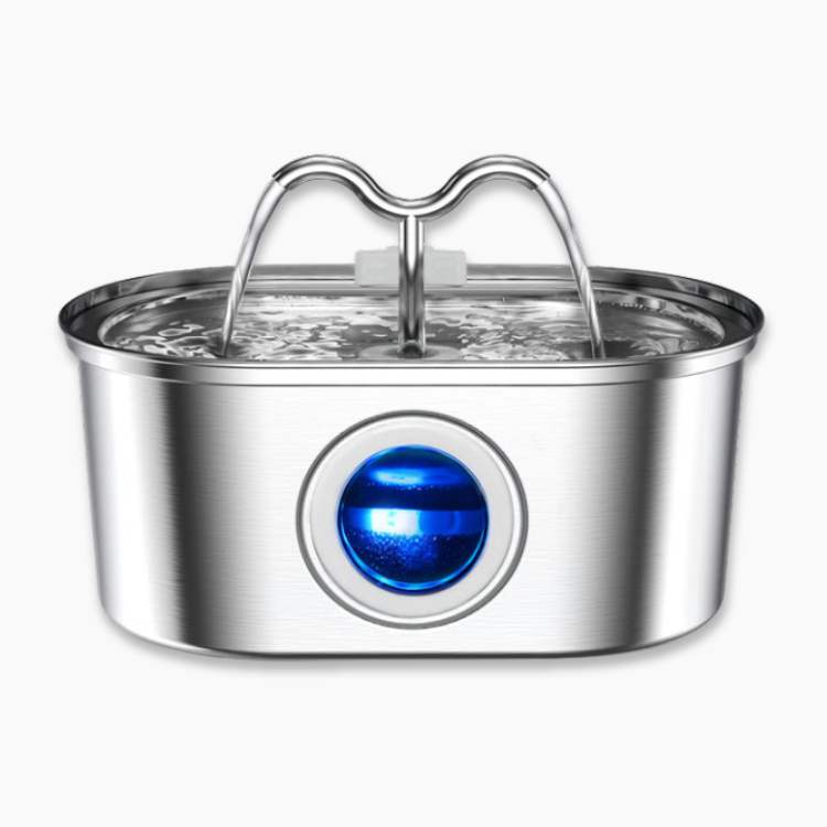 Lisslune | Cat Water Fountain made of Stainless Steel – Quiet, Hygienic and BPA-free – 2L Capacity