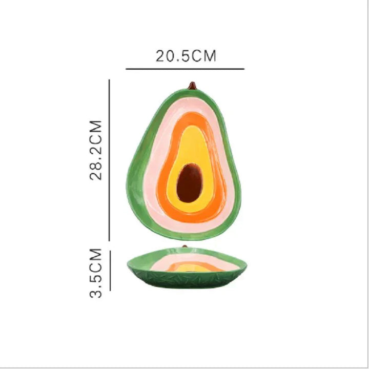 Lisslune | Vegetable Shapes Ceramic Salad Plate