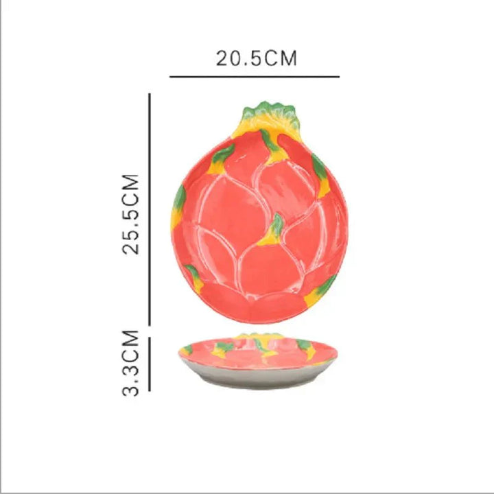 Lisslune | Vegetable Shapes Ceramic Salad Plate