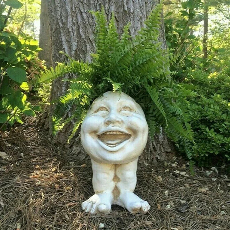 Lisslune | Funny Face Resin Succulent Planter - GigglePot