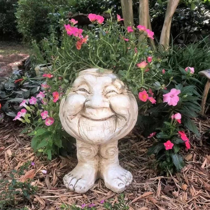 Lisslune | Funny Face Resin Succulent Planter - GigglePot