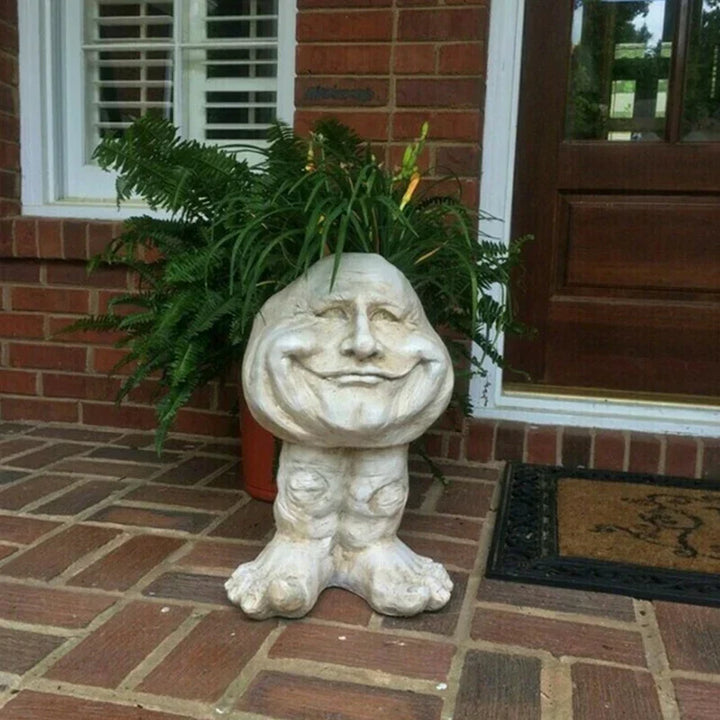 Lisslune | Funny Face Resin Succulent Planter - GigglePot