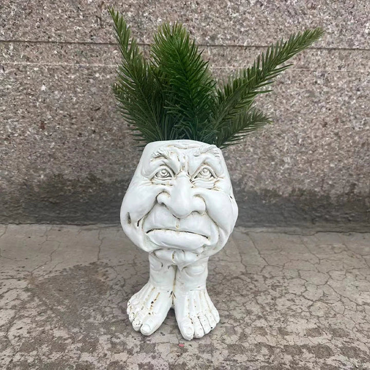Lisslune | Funny Face Resin Succulent Planter - GigglePot