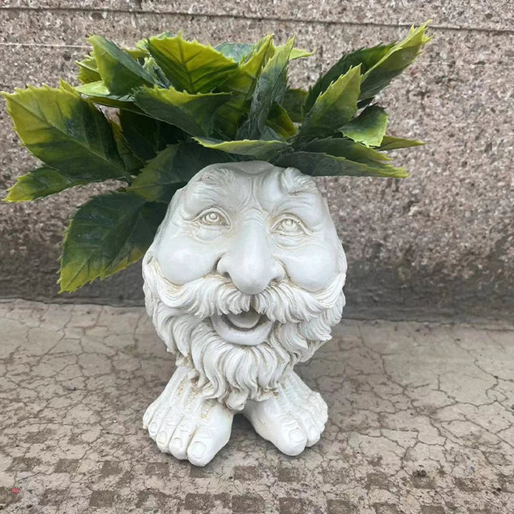 Lisslune | Funny Face Resin Succulent Planter - GigglePot