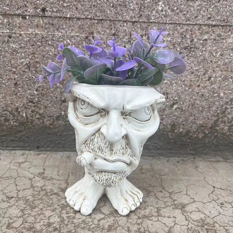 Lisslune | Funny Face Resin Succulent Planter - GigglePot