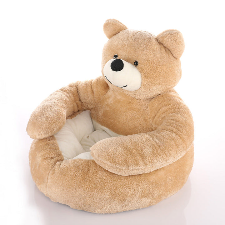Lisslune | Cute detachable cuddly bear cat bed