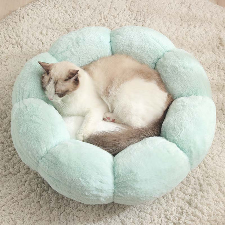 Lisslune | Deep Sleep Flower Shape Cat Bed