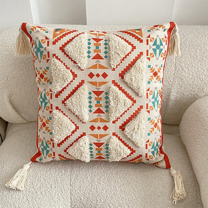 Lisslune | Moroccan inspired decorative throw pillow with tassel