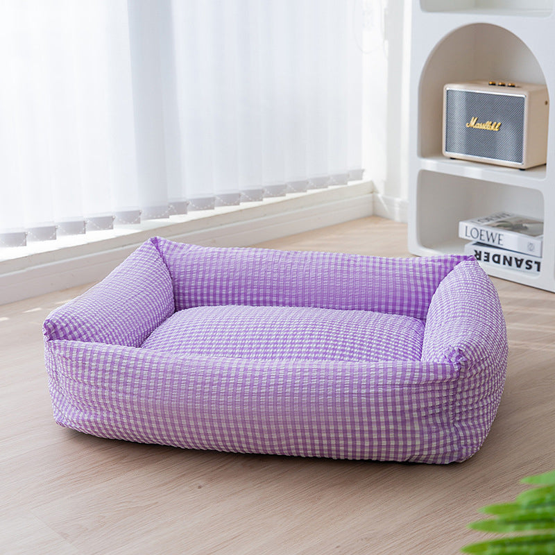 Lisslune | Rectangular washable dog bed breathable pet bed
