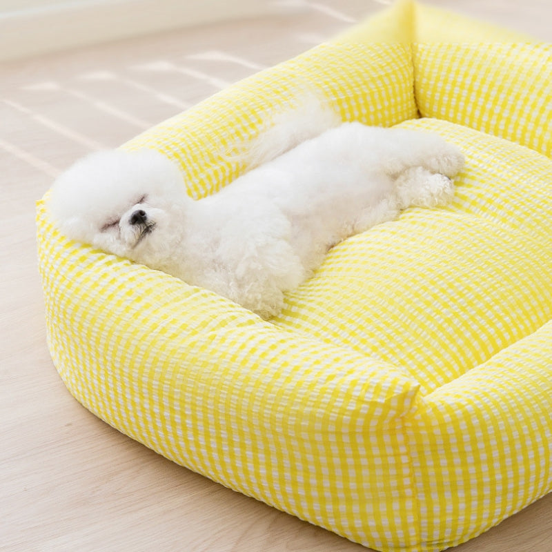 Lisslune | Rectangular washable dog bed breathable pet bed