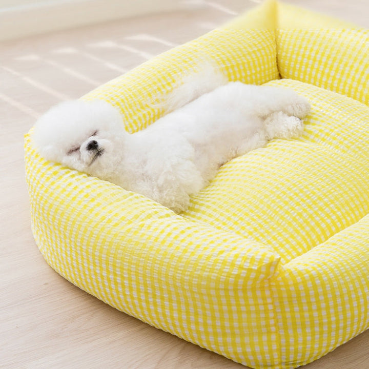 Lisslune | Rectangular washable dog bed breathable pet bed