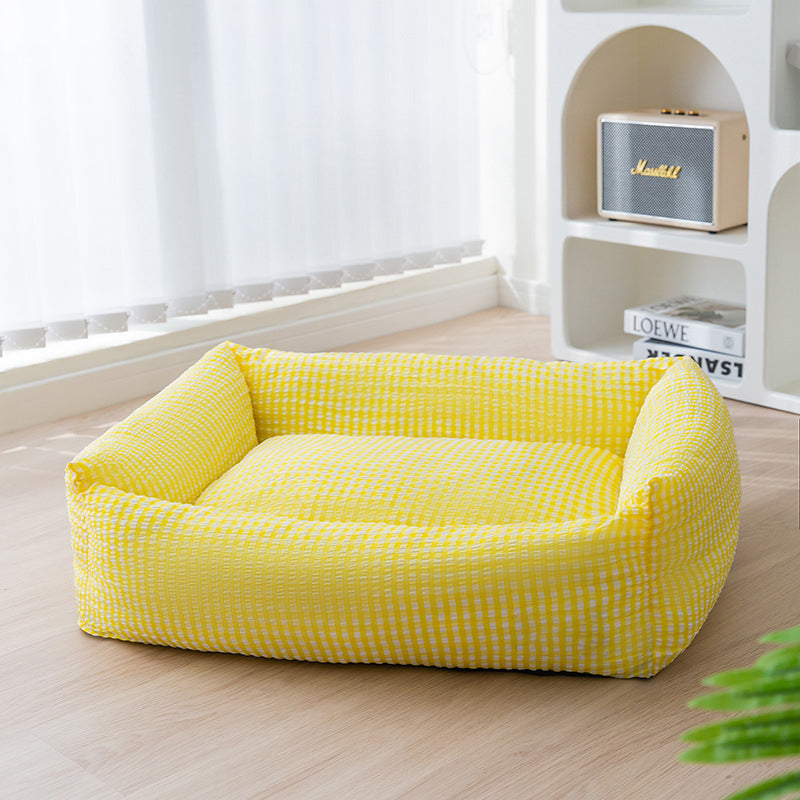 Lisslune | Rectangular washable dog bed breathable pet bed