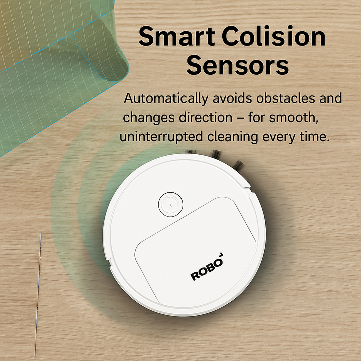 Lisslune | 3-in-1 Robot Vacuum Cleaner | Powerful Suction, Smart Navigation & Ideal for Pet Owners and Busy Households