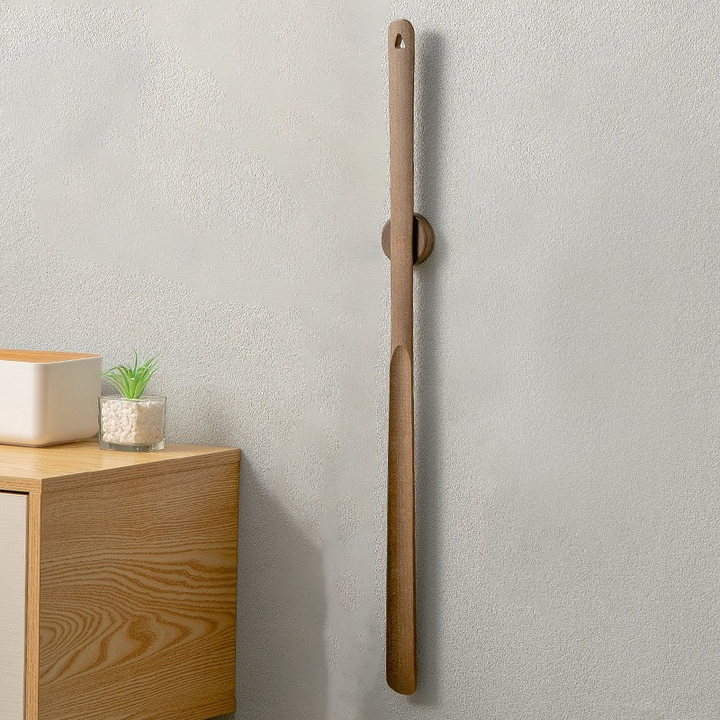 Lisslune | Wood long handle magnetic shoehorn