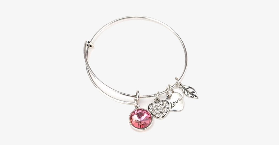 Lisslune | October Birthstone Charm Bracelet
