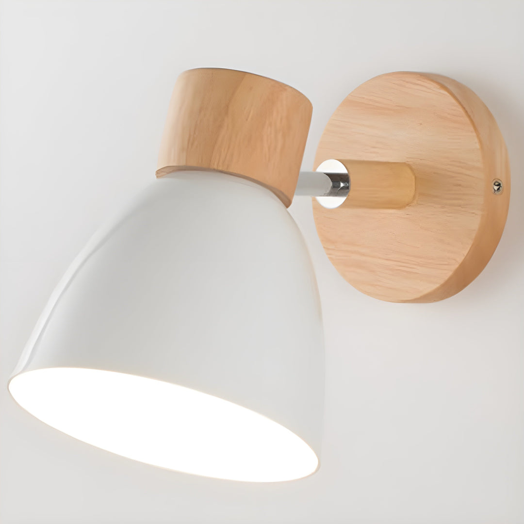 Lisslune | Wood Nordic Wall Lamp with Switch for the Bedroom