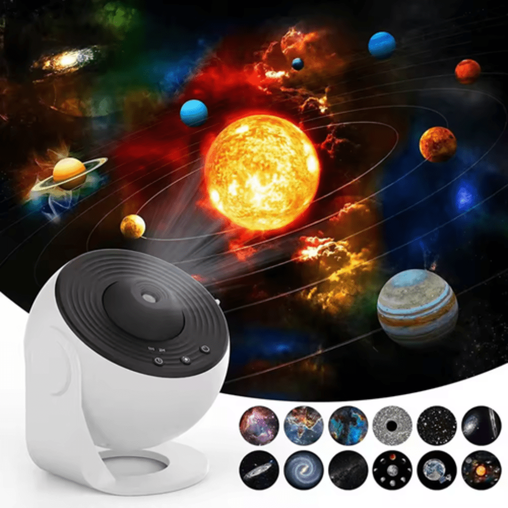 Lisslune | CELESTICAST – HD Star Projector with 13 Galaxy Discs & Timer Function