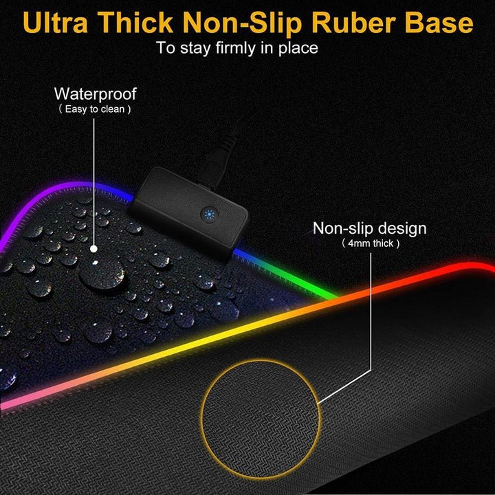 Lisslune | Radiation-protected Extra-Large LED Gaming Mouse Pad - Now available with 0.55 kg weight