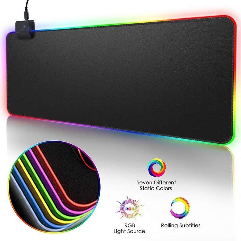 Lisslune | Radiation-protected Extra-Large LED Gaming Mouse Pad - Now available with 0.55 kg weight