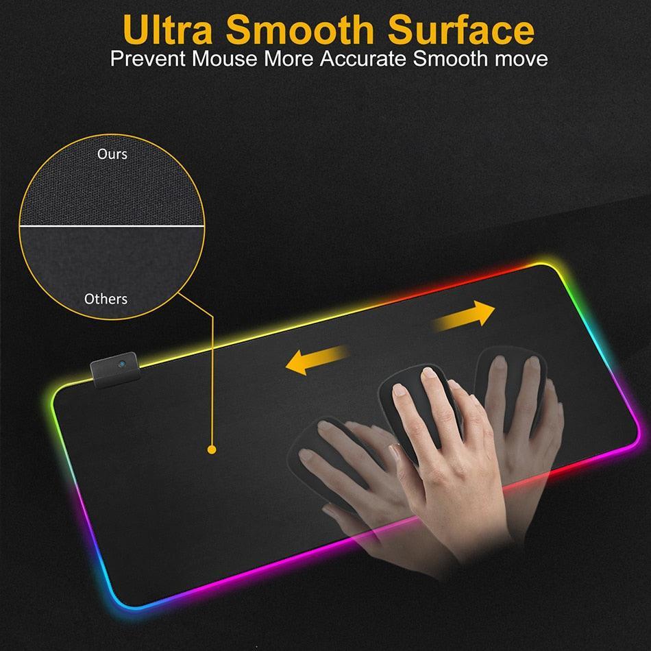 Lisslune | Radiation-protected Extra-Large LED Gaming Mouse Pad - Now available with 0.55 kg weight
