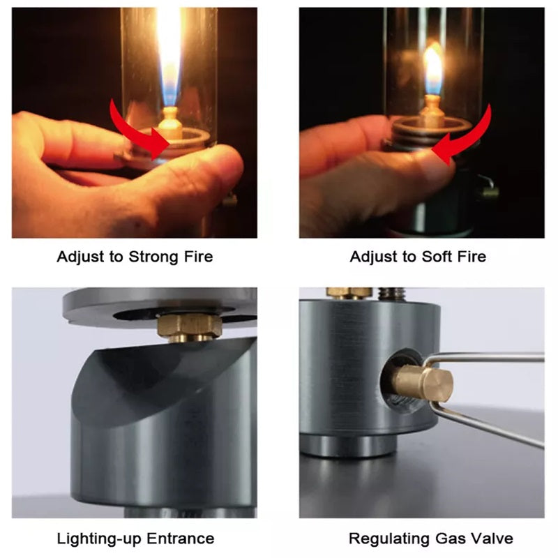 Lisslune | Portable Gas Lamp with Adjustable Brightness