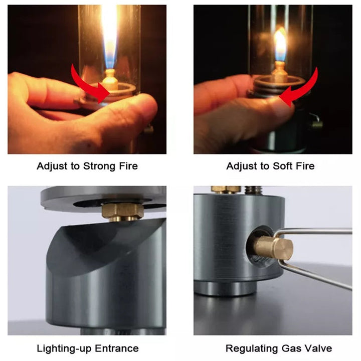 Lisslune | Portable Gas Lamp with Adjustable Brightness