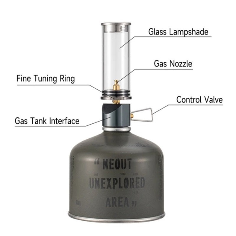 Lisslune | Portable Gas Lamp with Adjustable Brightness
