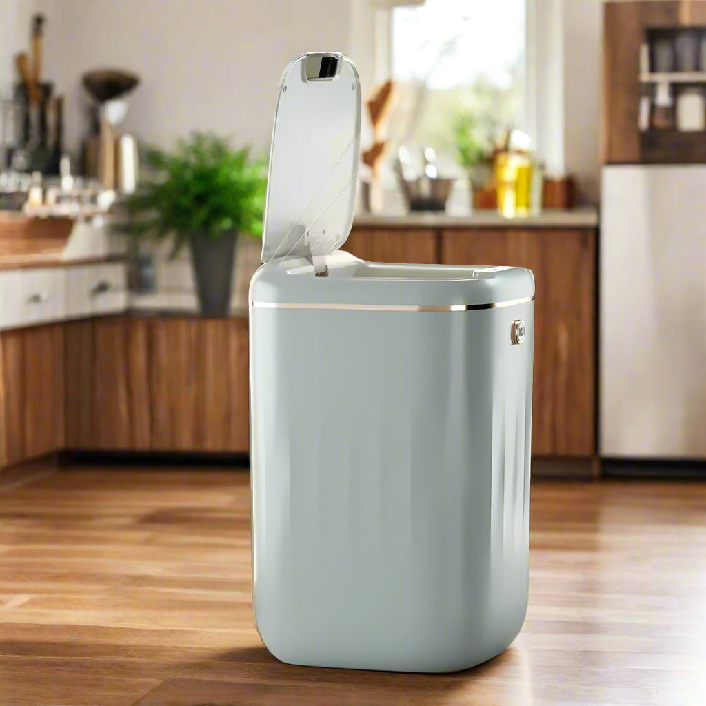 Lisslune | Smart Sensor Trash Bin with UV Light – Automatic Touchless Wastebasket with Lid & Odor Control for Kitchen, Bathroom & Home Hygiene