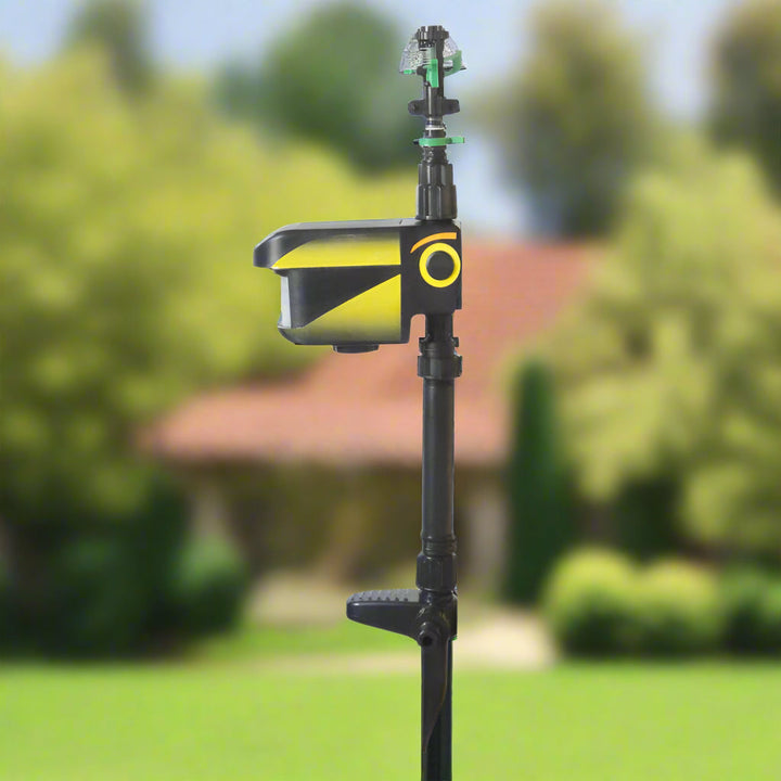 Lisslune | Motion Activated Deer Repellent Sprinkler - Solar Powered Animal Deterrent for Gardens & Lawns