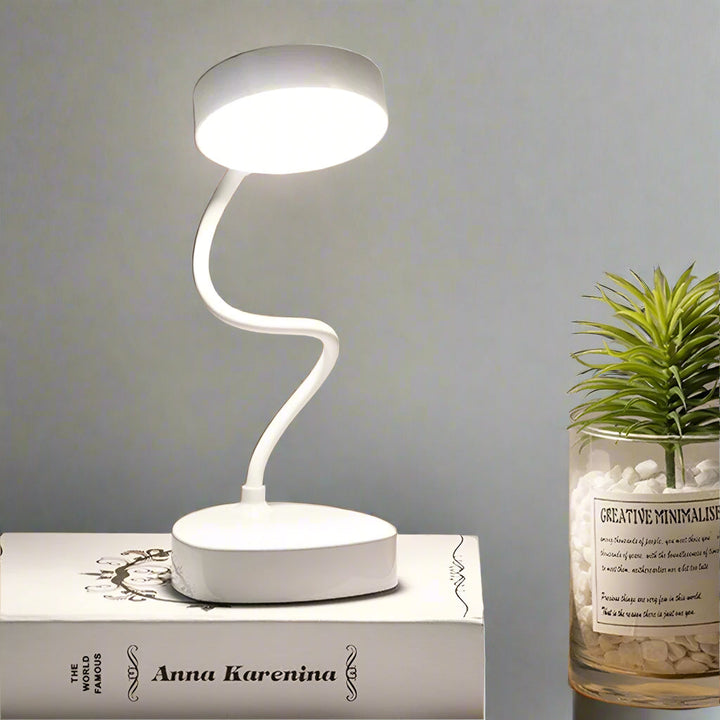 Lisslune | LED Bedside Reading Lamp - Adjustable White Light Fixture for Nightstand & Bedroom Use