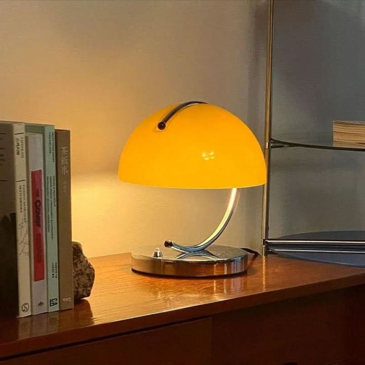 Lisslune | Mushroom Glass Table Lamp in Danish Style
