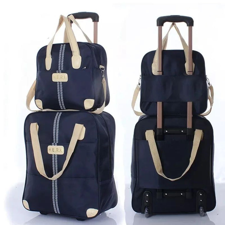 Lisslune | 2 in 1 Trolley Traveling Bag with a boarding bag