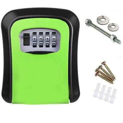 Lisslune | Secure Central Key Box – Weatherproof Key Safe with Code