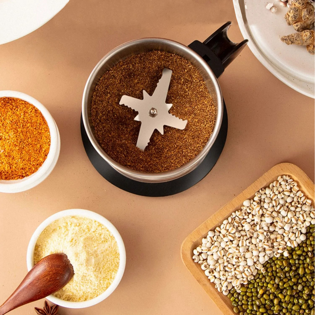 Lisslune | KitchenMaestro Food Mill – Electric Herb and Coffee Grinder 300 ml